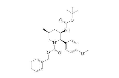 N-(tert-Butoxycarbonyl)-2-(4-methoxyphenyl)-5-methyl-1-[(phenylmethoxy)carbonyl]-3-piperidineamine