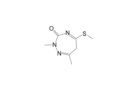 2,7-Dimethyl-5-(methylsulfanyl)-2,6-dihydro-3H-1,2,4-triazepin-3-one