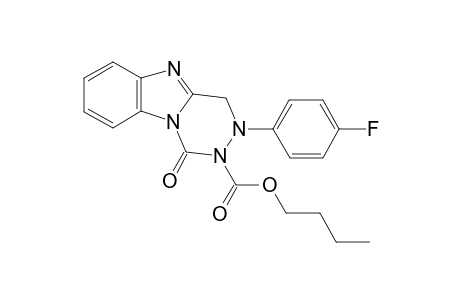 1-oxo-3-p-fluorophenyl-3,4-dihydrobenzo[4,5]imidazo[1,2-d][1,2,4]triazin-2(1H)-carboxylic acid Butyl ester