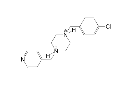 1-(4-chlorobenzyl)-4-(4-pyridinylmethyl)piperazinediium