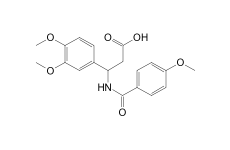 3-(3,4-dimethoxyphenyl)-3-(p-anisoylamino)propionic acid