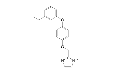 1H-Imidazole, 2-[[4-(3-ethylphenoxy)phenoxy]methyl]-1-methyl-