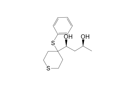 syn-(2SR,4SR)-2,4-Dihydroxy-4-[(4'-phenylsulfanyl)thian-4'-yl]butane