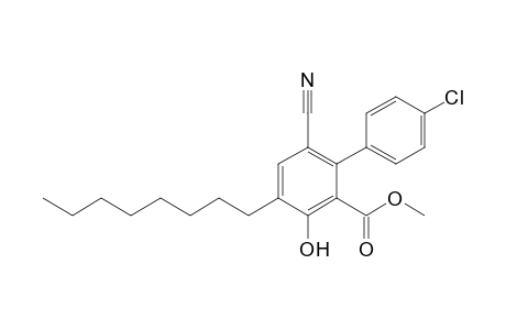 Methyl 4'-Chloro-6-cyano-4-octyl-3-hydroxybiphenyl-2-carboxylate