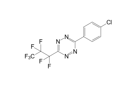 3-(p-chlorophenyl)-6-(heptafluoropropyl)-s-tetrazine