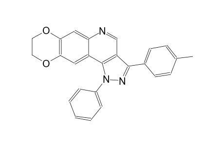 3-(4-methylphenyl)-1-phenyl-8,9-dihydro-1H-[1,4]dioxino[2,3-g]pyrazolo[4,3-c]quinoline