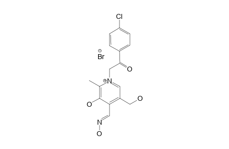 1-(4-CHLOROPHENACYL)-3-HYDROXY-4-HYDROXYIMINOMETHYL-5-HYDROXYMETHYL-2-METHYLPYRIDINIUM-BROMIDE