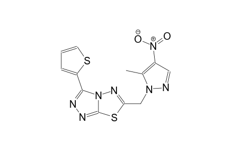 6-[(5-methyl-4-nitro-1H-pyrazol-1-yl)methyl]-3-(2-thienyl)[1,2,4]triazolo[3,4-b][1,3,4]thiadiazole