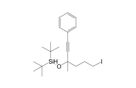 Di-tert-butyl-[1-(3-iodopropyl)-1-methyl-3-phenylprop-2-ynyloxy]silane
