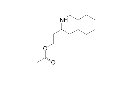 Propionic acid, 2-(decahydroisoquinolin-3-yl)-ethyl ester