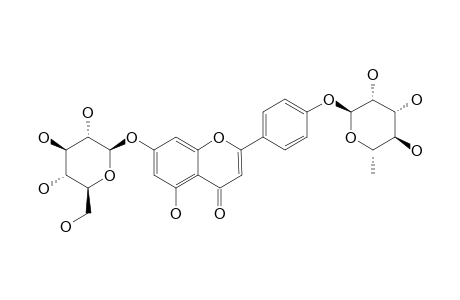 APIGENIN-7-O-BETA-D-GLUCOPYRANOSYL-4'-O-ALPHA-L-RHAMNOPYRANOSIDE