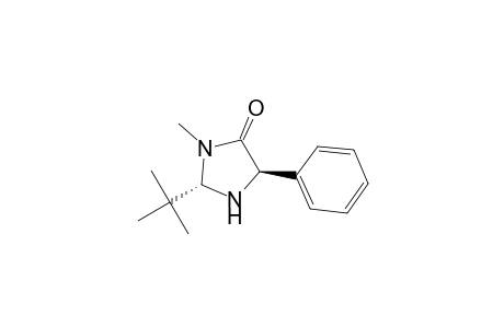 4-Imidazolidinone, 2-(1,1-dimethylethyl)-3-methyl-5-phenyl-, (2S-trans)-