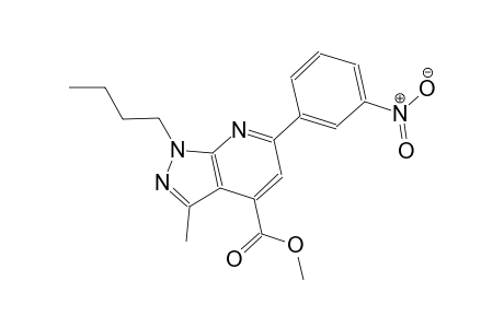 methyl 1-butyl-3-methyl-6-(3-nitrophenyl)-1H-pyrazolo[3,4-b]pyridine-4-carboxylate
