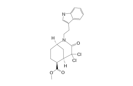 4,4-DICHLORO-2-[3-(INDOLYL)-ETHYL]-6-METHOXYCARBONYL-2-AZABICYCLO-[3.3.1]-NONAN-3-ONE