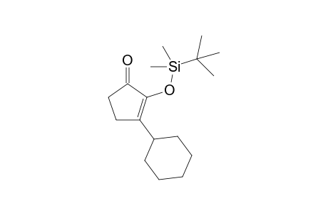 2-(tert-Butyl-dimethyl-silanyloxy)-3-cyclohexyl-cyclopent-2-enone