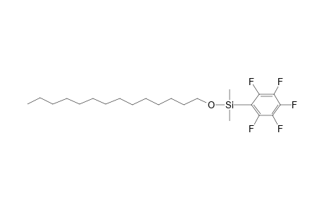 Dimethyl(2,3,4,5,6-pentafluorophenyl)(tetradecyloxy)silane
