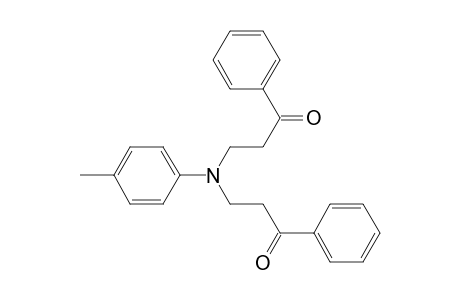 1-Propanone, 3,3'-[(4-methylphenyl)imino]bis[1-phenyl-