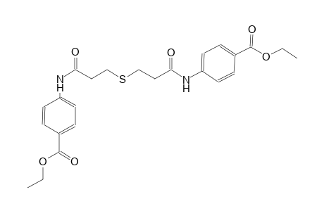 ethyl 4-{[3-({3-[4-(ethoxycarbonyl)anilino]-3-oxopropyl}sulfanyl)propanoyl]amino}benzoate