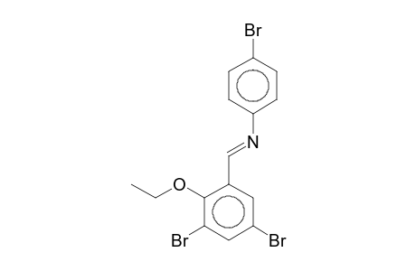 4-Bromobenzene, 2-ethoxy-3,5-dibromobenzylidenamino-