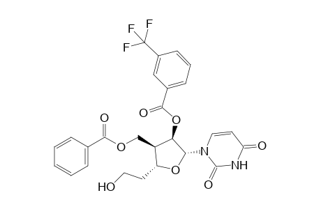 1-{(2R,3R,4R,5R)-4-Benzoyloxymethyl-5-(2-hydroxyethyl)-3-[(m-trifluoromethyl)benzoyloxy]tetrahydrofuran-2-yl}uracil