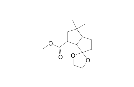 Methyl 8,8-ethylenedioxy-4,4-dimethyl-1.alpha.,5.alpha.-bicyclo(3.3.0)octane-2.beta.-carboxylate