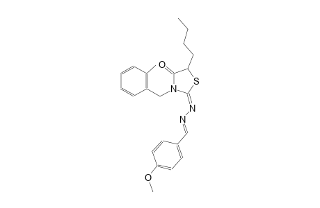 4-methoxybenzaldehyde [(2E)-5-butyl-3-(2-methylbenzyl)-4-oxo-1,3-thiazolidin-2-ylidene]hydrazone