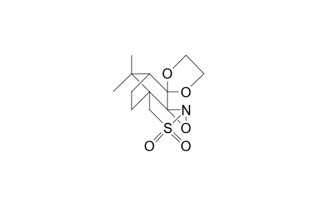 4AS, 8aR-9,9-dime-6,7-di-H-4H,5H,8H-4a,7-methanoobenzisothiazole-8-spiro-2'-1',3'-dioxolane 3,3-oxide