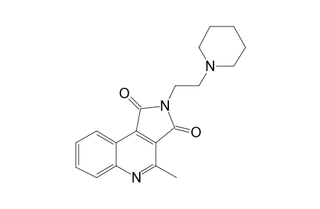4-Methyl-2-[2-(1-piperidinyl)ethyl]-1H-pyrrolo[3,4-c]quinoline-1,3(2H)-dione