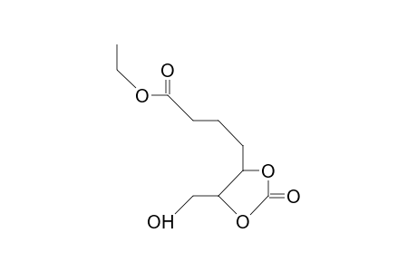 4-(4(S)-Hydroxymethyl-1,3-dioxelan-2-on-5(S)-yl)-butanoic acid, ethyl ester