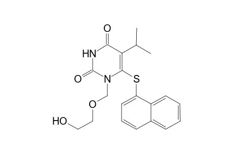 1-[1'-Hydroxyethoxy)methyl]-5-isopropyl-6-(.beta.-naphthalene)-uracil