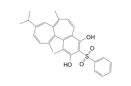 9-Isopropyl-1,7,12-trimethyl-3-(phenylsulfonyl0benzo[a]heptalene-2,4-diol