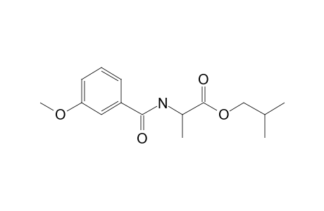 L-Alanine, N-(m-anisoyl)-, isobutyl ester