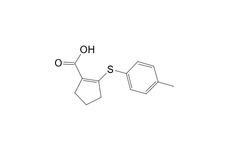 2-(4-Methylphenyl)sulfanylcyclopentene-1-carboxylic acid