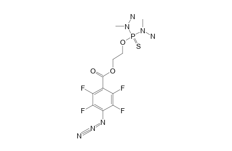 4-azido-2,3,5,6-tetrafluoro-benzoic acid 2-bis(amino-methyl-amino)thiophosphoryloxyethyl ester