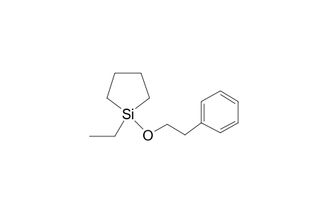 1-Ethyl-1-(2-phenylethoxy)-1-silacyclopentane