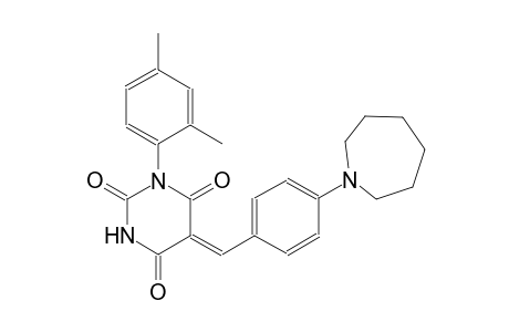 (5Z)-1-(2,4-dimethylphenyl)-5-(4-hexahydro-1H-azepin-1-ylbenzylidene)-2,4,6(1H,3H,5H)-pyrimidinetrione