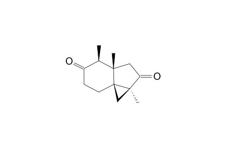 (3.alpha.,6.beta.,7.beta.)-3,6,7-Trimethyltricyclo[4.4.0.0(1,3)]decane-4,8-dione