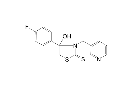 Thiazolidine-2-thione, 4-(4-fluorophenyl)-4-hydroxy-3-(3-pyridylmethyl)-