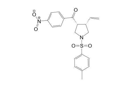 (+/-)-(3R,4S)-3-Ethenyl-4-(4-nitrophenyl-1-yl)carbonyl]-1-[(4-methylphenyl)sulfo-nyl]pyrrolidine
