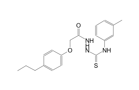 N-(3-methylphenyl)-2-[(4-propylphenoxy)acetyl]hydrazinecarbothioamide