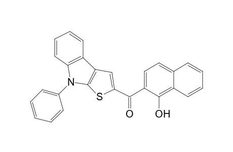 2-{8-Phenyl-8H-thieno[2,3-b]indole-2-carbonyl}naphthalen-1-ol