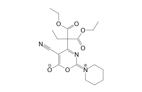 DIETHYL-(5-CYANO-6-OXO-2-PIPERIDINO-6H-1,3-OXAZIN-4-YL)-ETHYLMALONATE