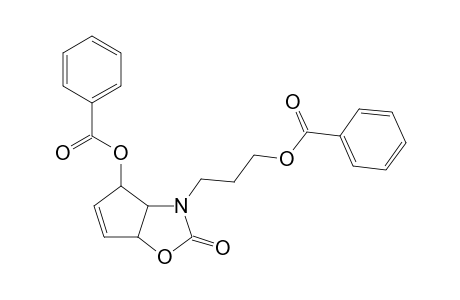 4-(Benzoyloxy)-3-3'-(benzoyloxy)propyl]-3,3a,4,6a-tetrahydrocyclopentaoxazol-2-one