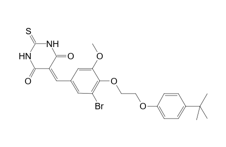 5-[3-bromo-4-[2-(4-tert-butylphenoxy)ethoxy]-5-methoxy-benzylidene]-2-thioxo-hexahydropyrimidine-4,6-quinone