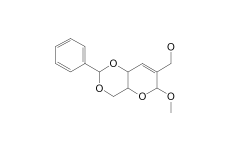 METHYL-4,6-O-BENZYLIDENE-2-C-HYDROXYMETHYL-ALPHA,D-ERYTHRO-HEX-2-ENOPYRANOSIDE