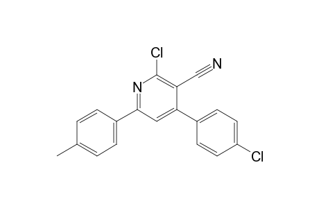 2-Chloro-4-(4-chlorophenyl)-6-(4-methylphenyl)nicotinonitrile