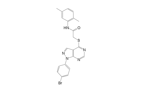 2-{[1-(4-bromophenyl)-1H-pyrazolo[3,4-d]pyrimidin-4-yl]sulfanyl}-N-(2,5-dimethylphenyl)acetamide