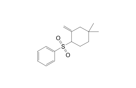 3,3-Dimethyl-6-(phenylsulfonyl)-1-methylenecyclohexane