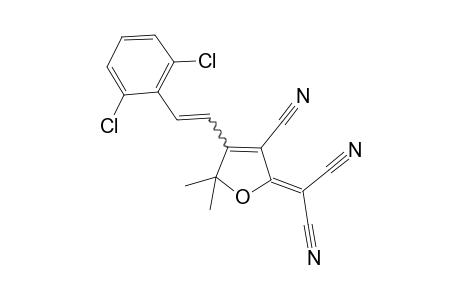 2-[3-cyano-4-[(E)-2-(2,6-dichlorophenyl)ethenyl]-5,5-dimethyl-2-furanylidene]propanedinitrile