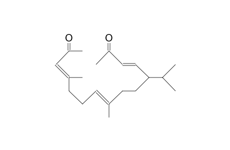 3,7-Dimethyl-11-isopropyl-pentadeca-3,7,12-triene-2,14-dione